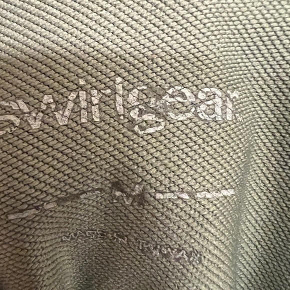 Women’s Swirlgear 1/2 Zip Hooded Top  in Green with Tie Dye Design, Size Medium - Picture 4 of 5